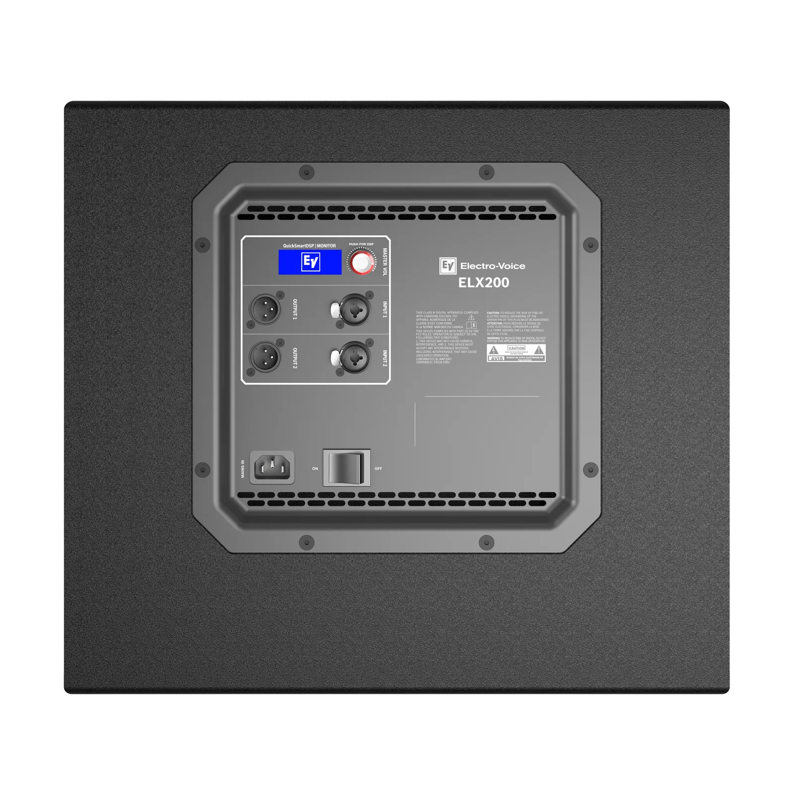 Electro-Voice ELX200-12SP — rear panel