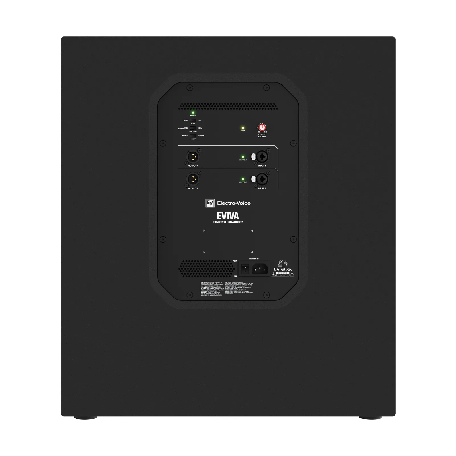 Electro-Voice EVIVA 18SP — rear panel