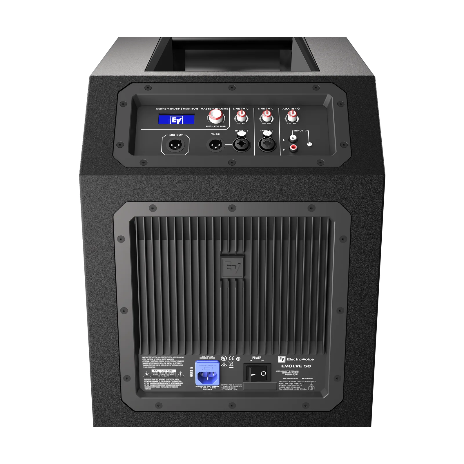 Electro-Voice EVOLVE 50 — rear panel