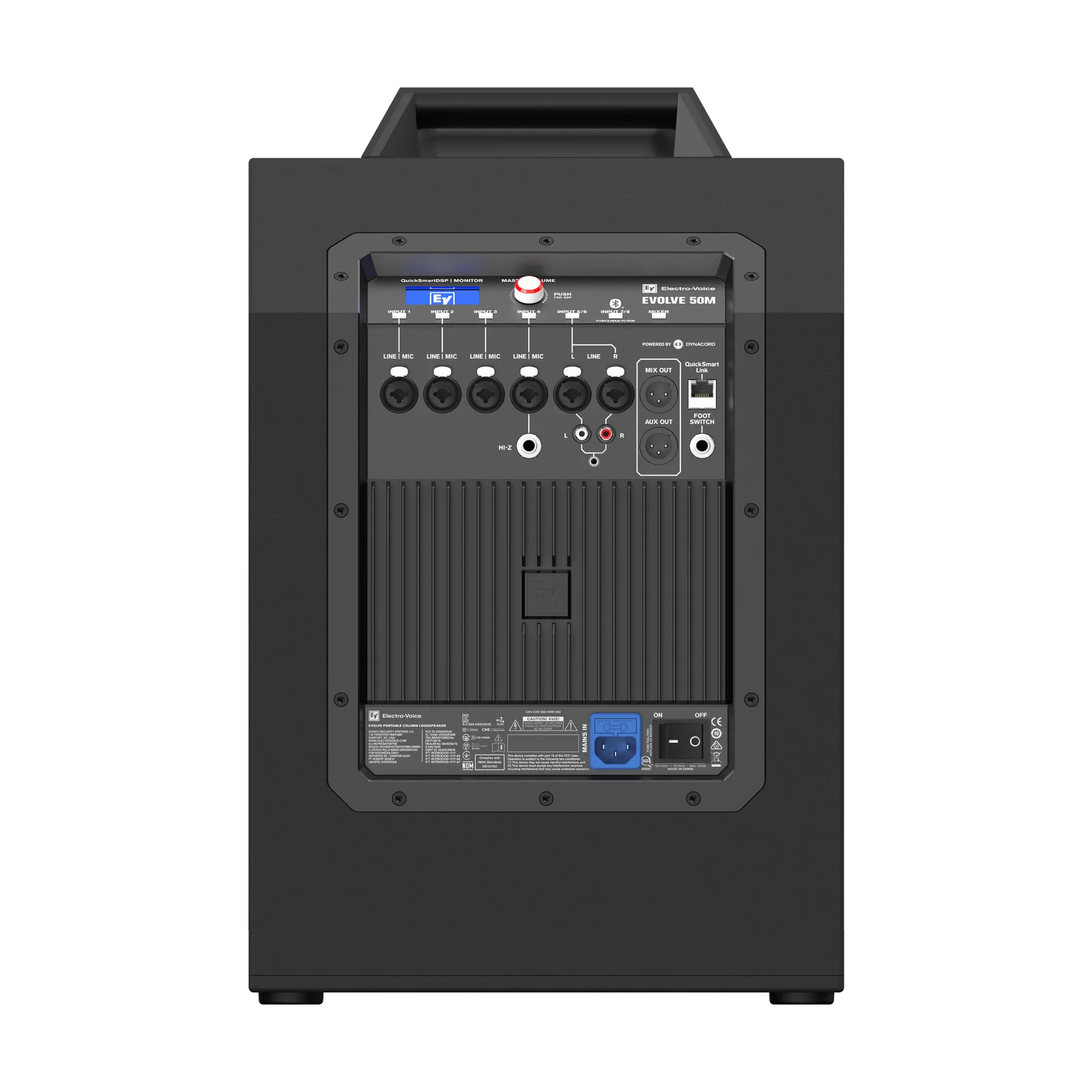 Electro-Voice EVOLVE 50M — rear panel