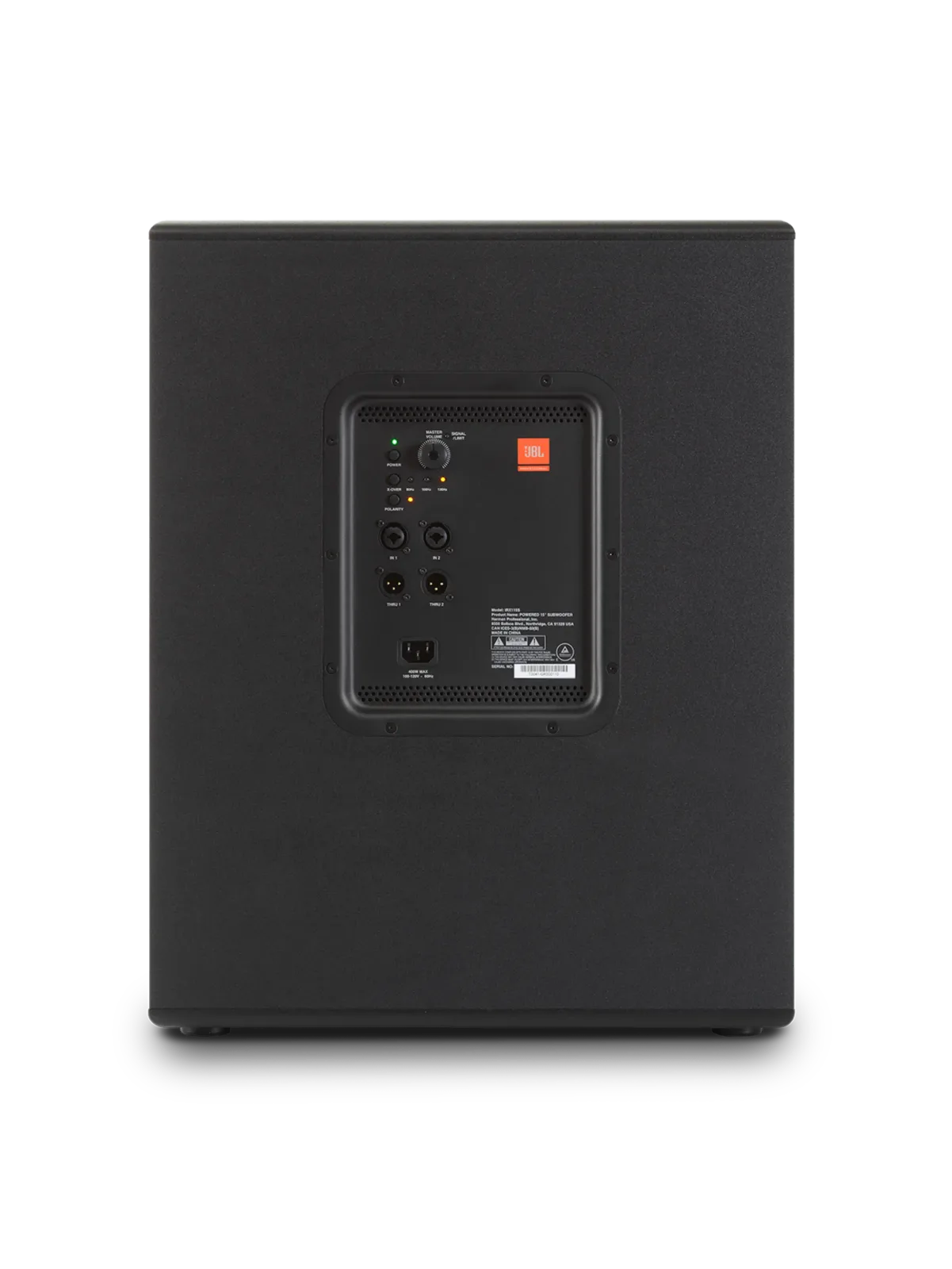JBL IRX115S — rear panel