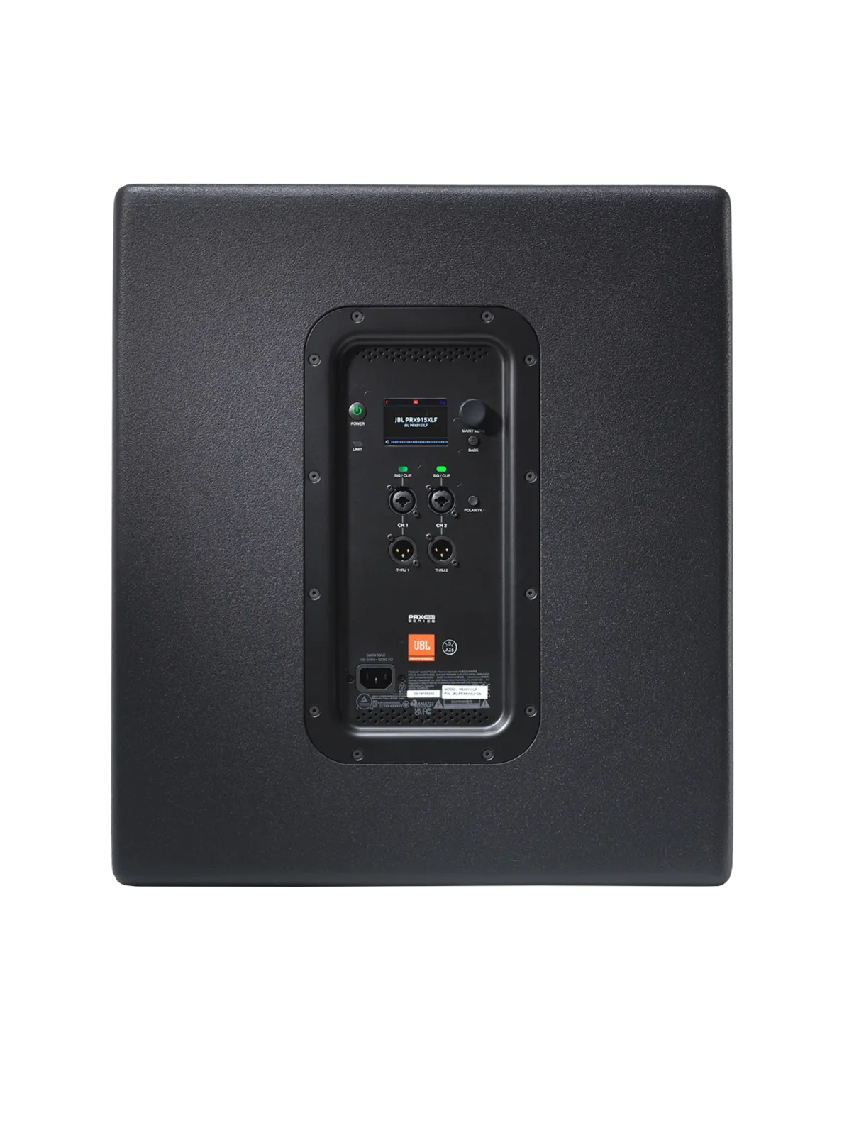JBL PRX915XLF — rear panel