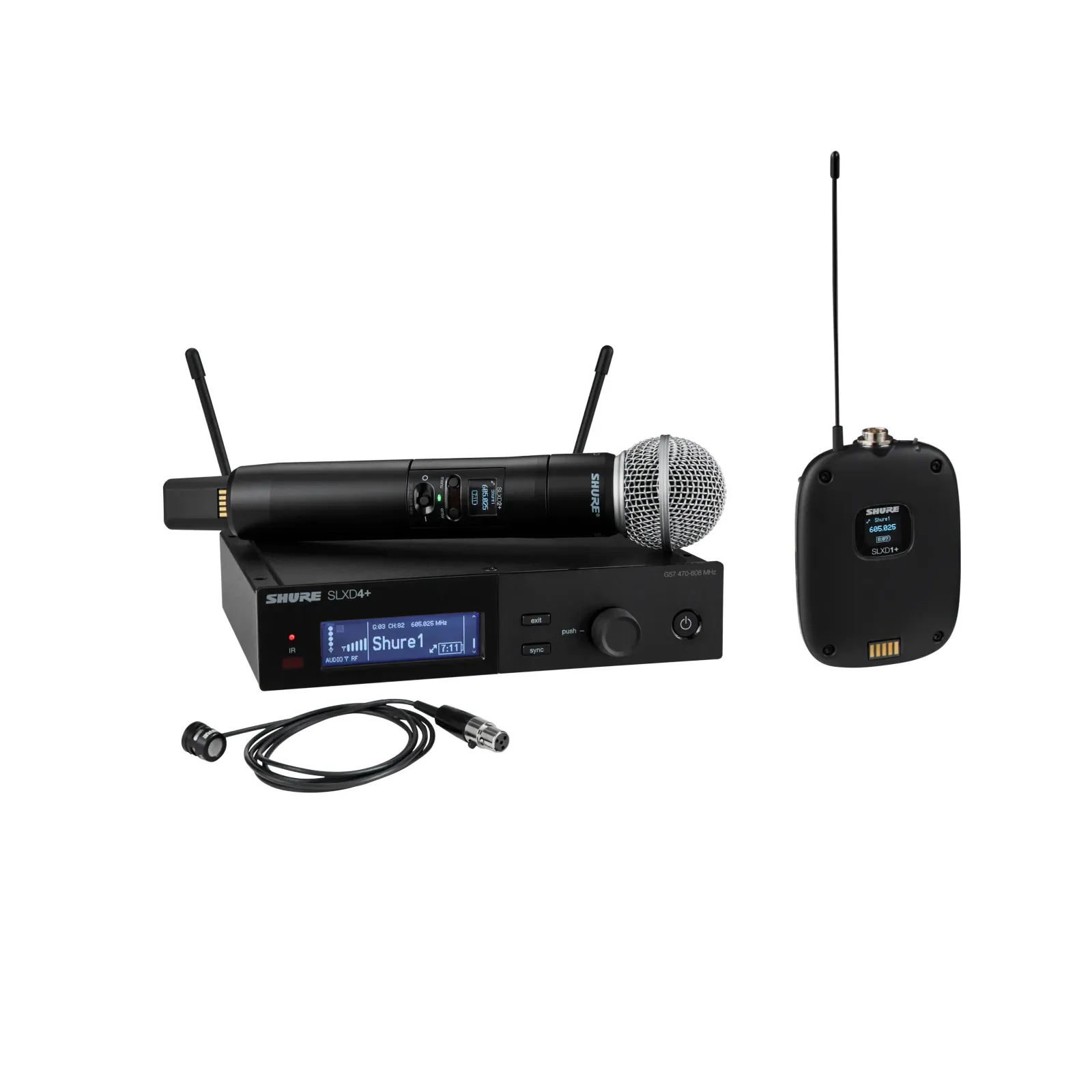 Shure SLXD124+/85M — official product photo
