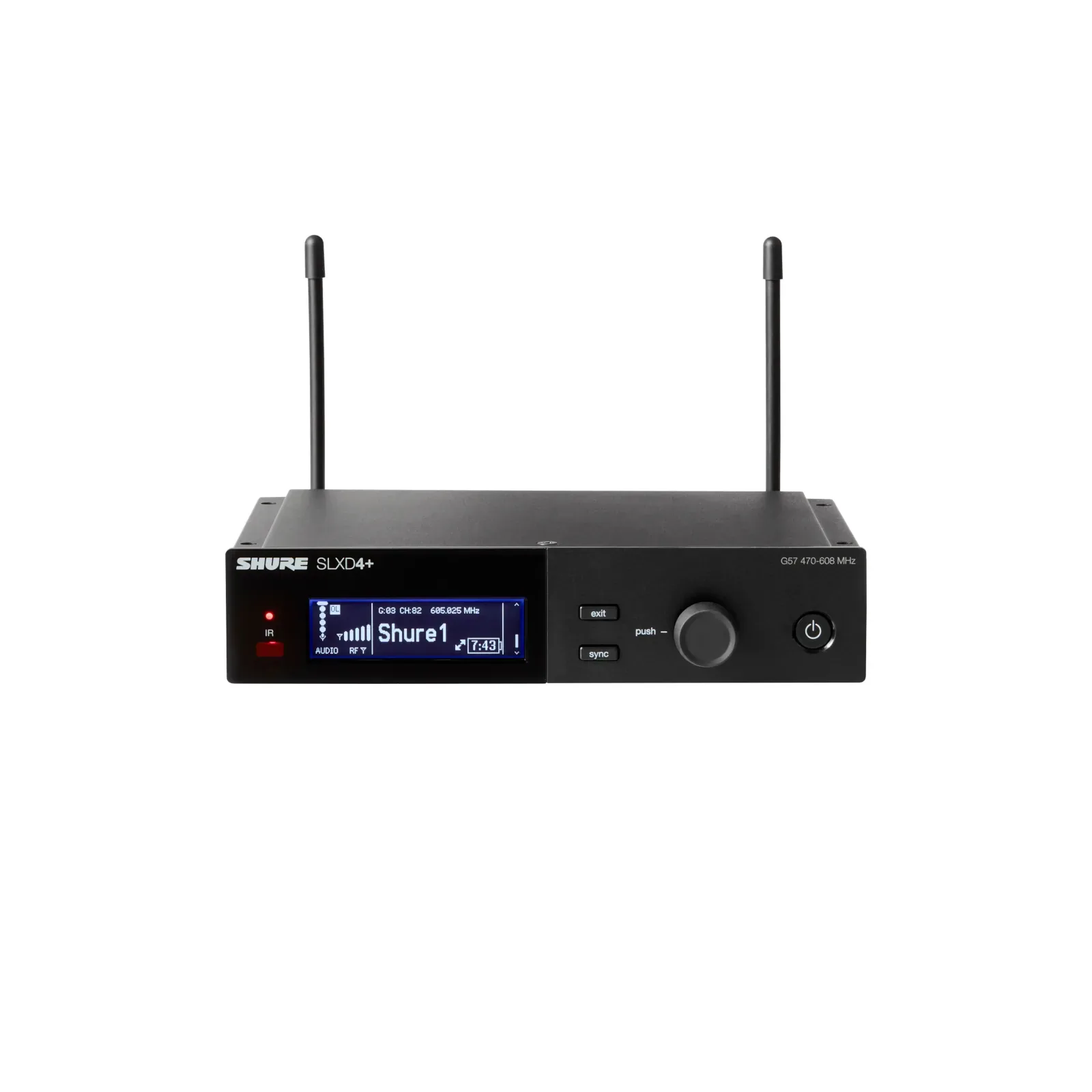 Shure SLXD124+/85M — side view