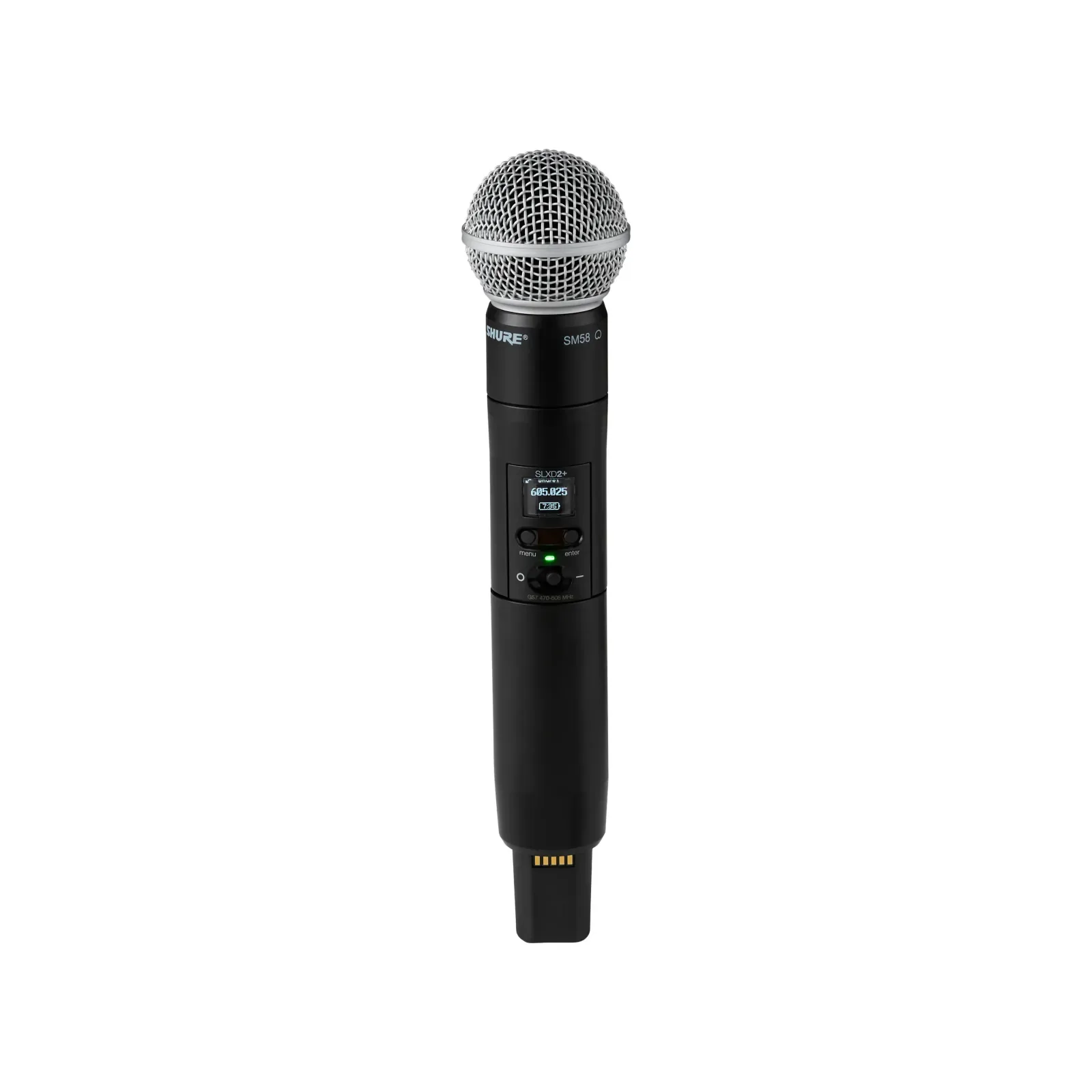 Shure SLXD124+/85M — rear panel