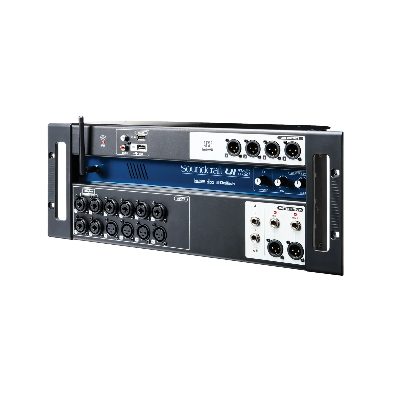 Soundcraft Ui16 — side view