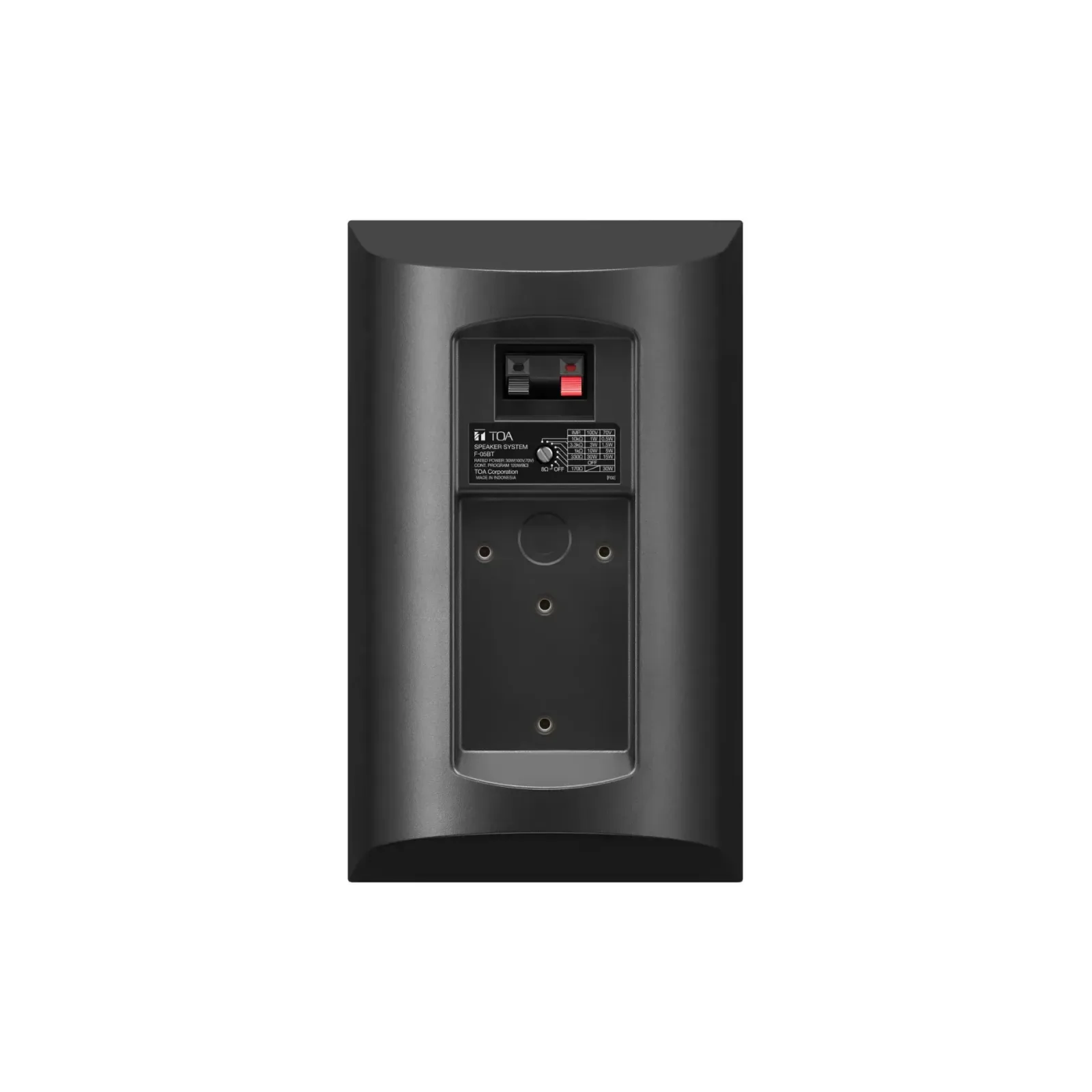TOA F-05BT — rear panel