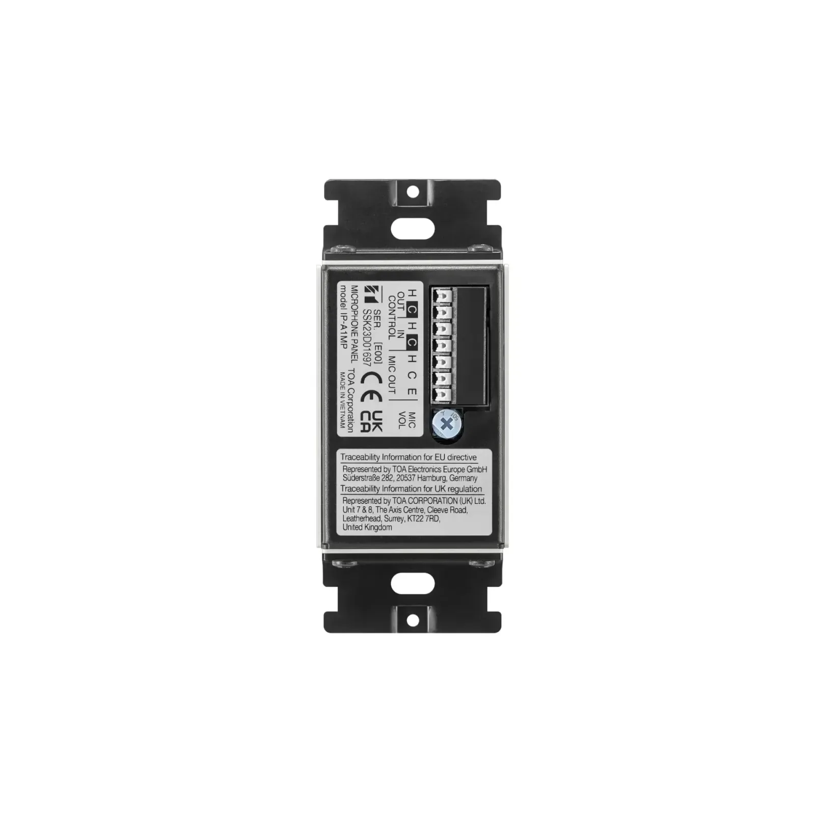 TOA IP-A1MP — rear panel