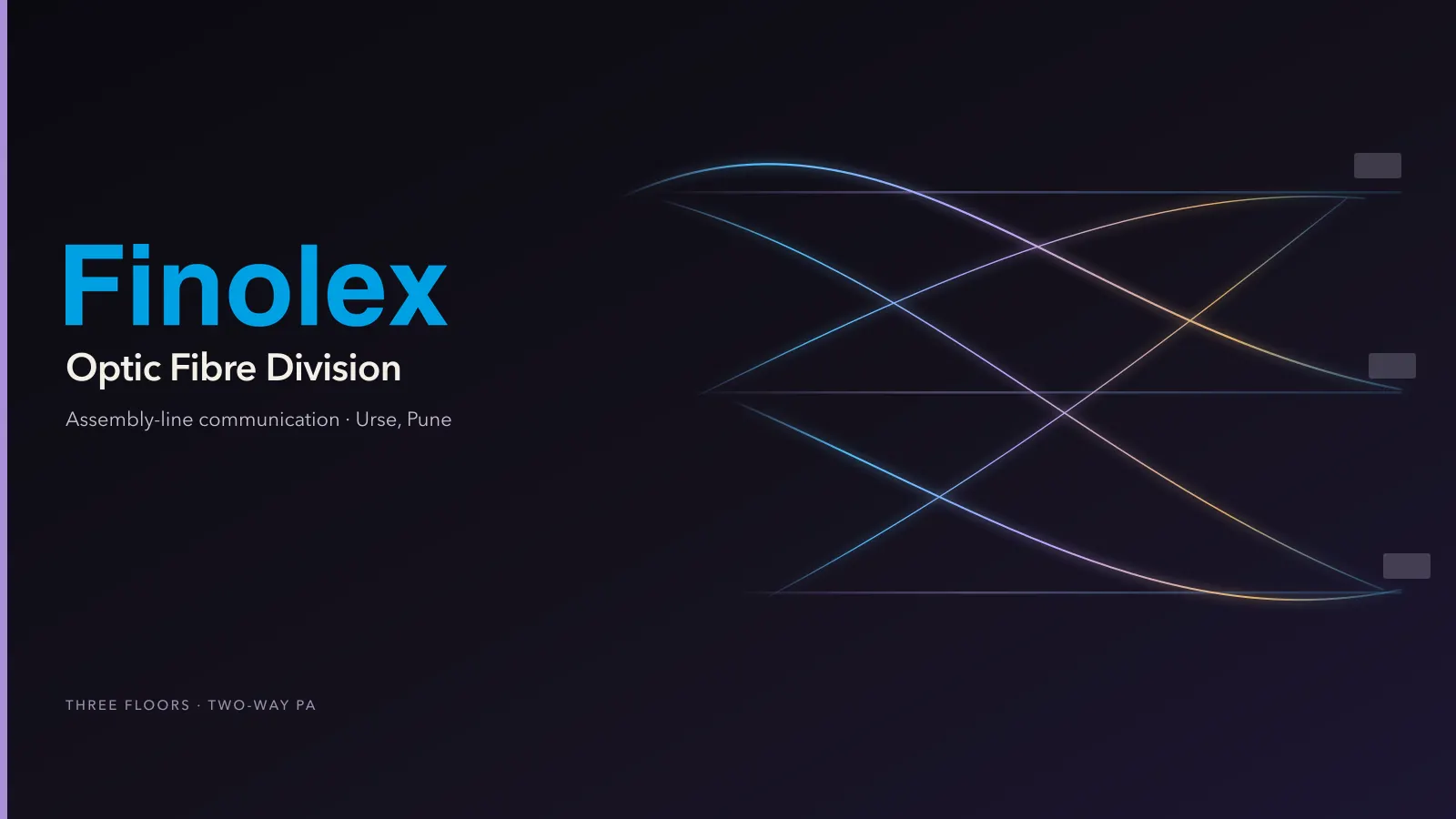 Finolex Cables Ltd, Optic Fibre Division